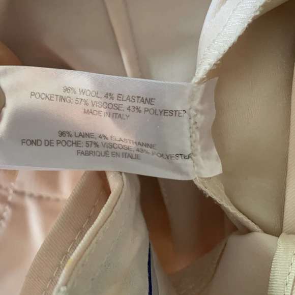 Proenza Schouler Cream Wool Blend Wide Leg Pleated Pants Size 2 - Picture 11 of 12